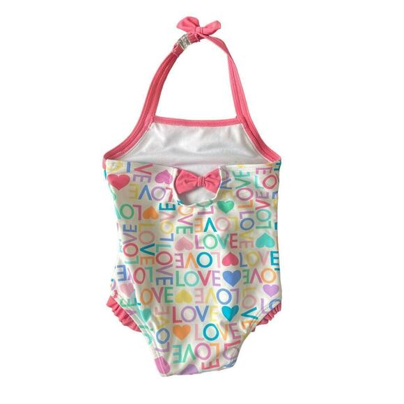 RuffleButts “Love You” Onepiece Swimsuit 18-24m - Picture 3 of 3
